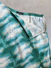 Load image into Gallery viewer, Green & Blue Tie Dye Linen Skirt (L/XL)