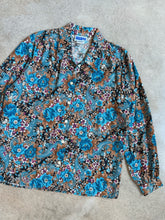 Load image into Gallery viewer, Vintage Paisley Floral Button-Up Blouse (L)