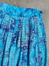Load image into Gallery viewer, 80s Vintage Pier 1 Blue Tie-Dye Multi-Pattern Pants (M)