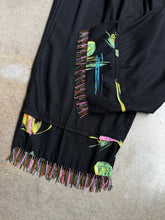 Load image into Gallery viewer, 90s Vintage Paradiso Black Beaded Ankle Crop Pants (XL)