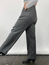 Load image into Gallery viewer, 90s Vintage Larry Levine Marled Grey Trousers (W32")