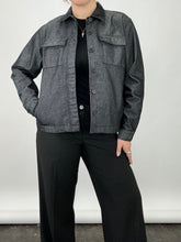 Load image into Gallery viewer, Charcoal Denim Utility Jacket (L)