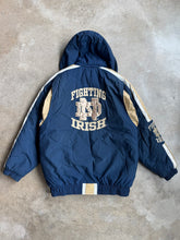 Load image into Gallery viewer, 90s Vintage Starter Notre Dame Zip-Up Nylon Puffer Jacket (L)