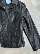 Load image into Gallery viewer, Nine West Black Leather Zip-Up Jacket (XL)