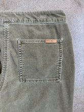 Load image into Gallery viewer, Y2K Tommy Jeans Washed Green Corduroy Low Rise Flare Pants (S)