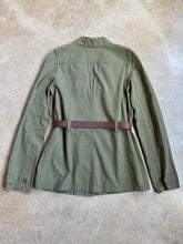 Load image into Gallery viewer, Elizabeth & James Green Belted Cotton Utility Jacket (S)