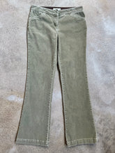 Load image into Gallery viewer, Y2K Tommy Jeans Washed Green Corduroy Low Rise Flare Pants (S)