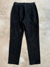 Load image into Gallery viewer, 90s Vintage Sonoma Black High Waisted Suede Pants (W29")