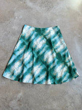 Load image into Gallery viewer, Green & Blue Tie Dye Linen Skirt (L/XL)