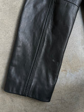 Load image into Gallery viewer, Nine West Black Leather Zip-Up Jacket (XL)