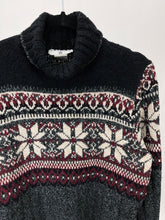 Load image into Gallery viewer, 90s Vintage Kathy Ireland Fair Isle Turtleneck Sweater (M)