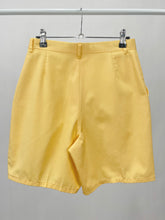 Load image into Gallery viewer, Vintage Yellow High Waisted Tailored Shorts (W27")
