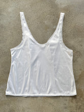 Load image into Gallery viewer, Vintage Vanity Fair White Lace Trim Nylon Camisole (L)