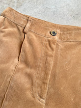 Load image into Gallery viewer, Y2K Massini Tan Suede Leather Cargo Pants (Waist 28”)