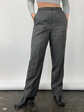 Load image into Gallery viewer, 90s Vintage Larry Levine Marled Grey Trousers (W32")