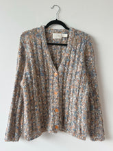 Load image into Gallery viewer, 80s Vintage Belldini Marled Metallic Mohair Knit Cardigan (L)