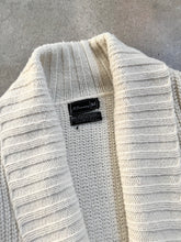 Load image into Gallery viewer, 70s Vintage JCPenney Cream & Blue Patterned Cardigan (M)