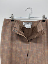 Load image into Gallery viewer, 90s Vintage Carlisle Multi Plaid Brown Wool Pants (W30")