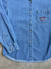 Load image into Gallery viewer, Vintage Hard Rock Cafe Orlando Denim Shirt (XL)