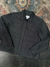 Load image into Gallery viewer, Charcoal Denim Utility Jacket (L)