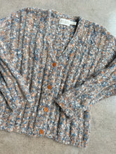 Load image into Gallery viewer, 80s Vintage Belldini Marled Metallic Mohair Knit Cardigan (L)