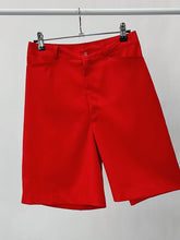 Load image into Gallery viewer, 90s Vintage Red High Waisted Shorts (W26")