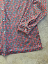 Load image into Gallery viewer, Vintage Pink Paisley Silky Button-Up Shirt (L)