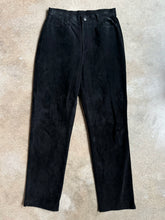 Load image into Gallery viewer, 90s Vintage Sonoma Black High Waisted Suede Pants (W29")
