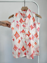 Load image into Gallery viewer, Vintage Side Slit Sleeveless Blouse (XS)