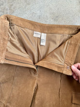 Load image into Gallery viewer, Y2K Massini Tan Suede Leather Cargo Pants (Waist 28”)