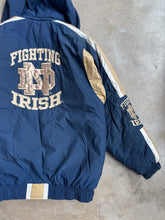 Load image into Gallery viewer, 90s Vintage Starter Notre Dame Zip-Up Nylon Puffer Jacket (L)