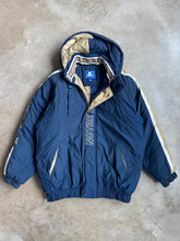 Load image into Gallery viewer, 90s Vintage Starter Notre Dame Zip-Up Nylon Puffer Jacket (L)