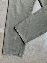 Load image into Gallery viewer, Members Property Washed Green Khaki Straight Leg Jeans (W38")