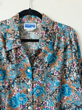 Load image into Gallery viewer, Vintage Paisley Floral Button-Up Blouse (L)