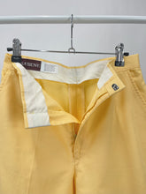 Load image into Gallery viewer, Vintage Yellow High Waisted Tailored Shorts (W27")