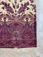 Load image into Gallery viewer, 90s Vintage Norton McNaughton Paisley Print Linen-Blend Maxi Skirt (W30”)