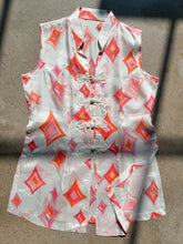 Load image into Gallery viewer, Vintage Side Slit Sleeveless Blouse (XS)