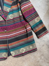 Load image into Gallery viewer, 80s Vintage Town & Travel Multi-Pattern Western Blazer (M)