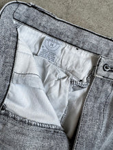 Load image into Gallery viewer, 80s Vintage Gitano Grey Acid Wash Pleated Jeans (W29”)