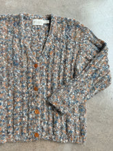 Load image into Gallery viewer, 80s Vintage Belldini Marled Metallic Mohair Knit Cardigan (L)