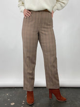 Load image into Gallery viewer, 90s Vintage Carlisle Multi Plaid Brown Wool Pants (W30")