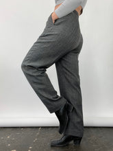 Load image into Gallery viewer, 90s Vintage Larry Levine Marled Grey Trousers (W32")