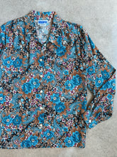 Load image into Gallery viewer, Vintage Paisley Floral Button-Up Blouse (L)