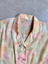 Load image into Gallery viewer, Vintage Sheer Floral Short Sleeve Blouse | Medium