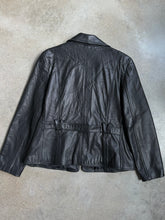 Load image into Gallery viewer, Nine West Black Leather Zip-Up Jacket (XL)