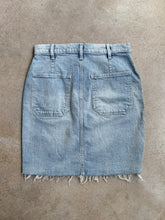 Load image into Gallery viewer, Gap High Waisted Denim Mini Skirt (W26")