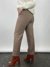 Load image into Gallery viewer, 90s Vintage Carlisle Multi Plaid Brown Wool Pants (W30")