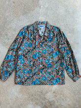 Load image into Gallery viewer, Vintage Paisley Floral Button-Up Blouse (L)