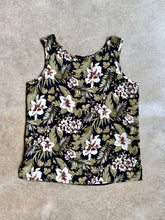 Load image into Gallery viewer, 90s Vintage Morgan Taylor Floral Silk Tank Top (M)