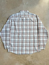Load image into Gallery viewer, Vintage White Plaid Lightweight Button-Up Shirt (XXL)
